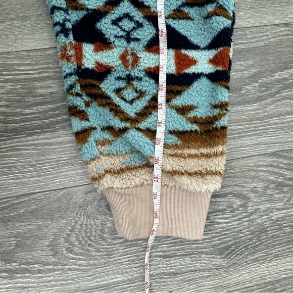 SUN + STONE Men's Desert Snow Geo-Print Fleece Joggers Size XXL Aztec Western - Picture 14 of 15